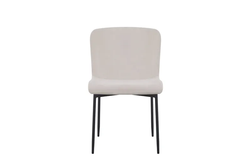 Elsie Spisestol Fløyel - Beige - Møbler - Stoler & lenestoler - Spisestuestoler & kjøkkenstoler