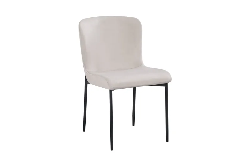 Elsie spisestol i fløyel, Beige