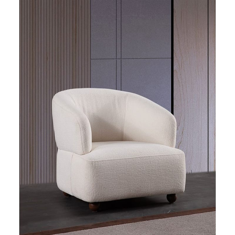 Elvaris Lenestol - Hvit - Møbler - Stoler & lenestoler - Lenestoler