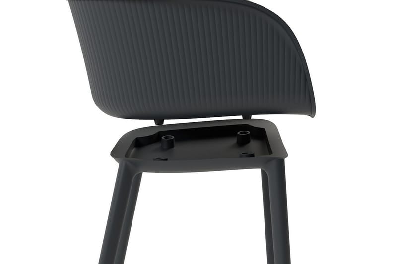 Elyon Lenestol - Antrasitt - Møbler - Stoler & lenestoler - Spisestuestoler & kjøkkenstoler