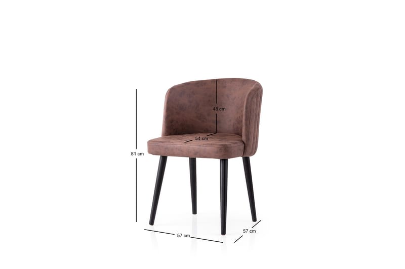 Errol Spisestol - Svart/Brun - Møbler - Stoler & lenestoler - Spisestuestoler & kjøkkenstoler