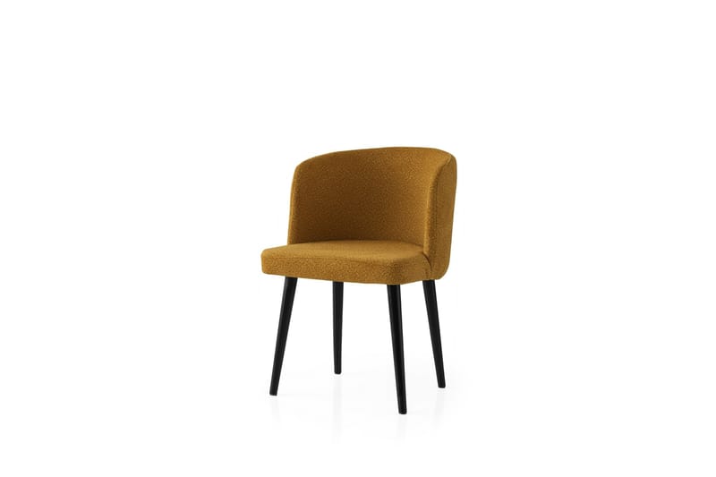 Errol Spisestol - Svart/Gul - Møbler - Stoler & lenestoler - Spisestuestoler & kjøkkenstoler