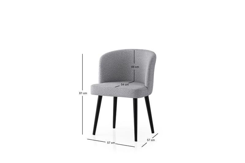 Errol Spisestol - Svart/Lys grå - Møbler - Stoler & lenestoler - Spisestuestoler & kjøkkenstoler
