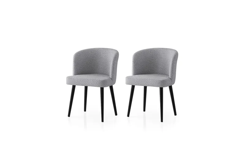 Errol Spisestol - Svart/Lys grå - Møbler - Stoler & lenestoler - Spisestuestoler & kjøkkenstoler