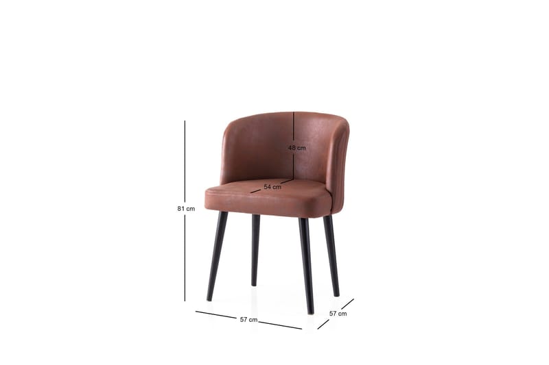 Errol Spisestol - Svart/Rød - Møbler - Stoler & lenestoler - Spisestuestoler & kjøkkenstoler