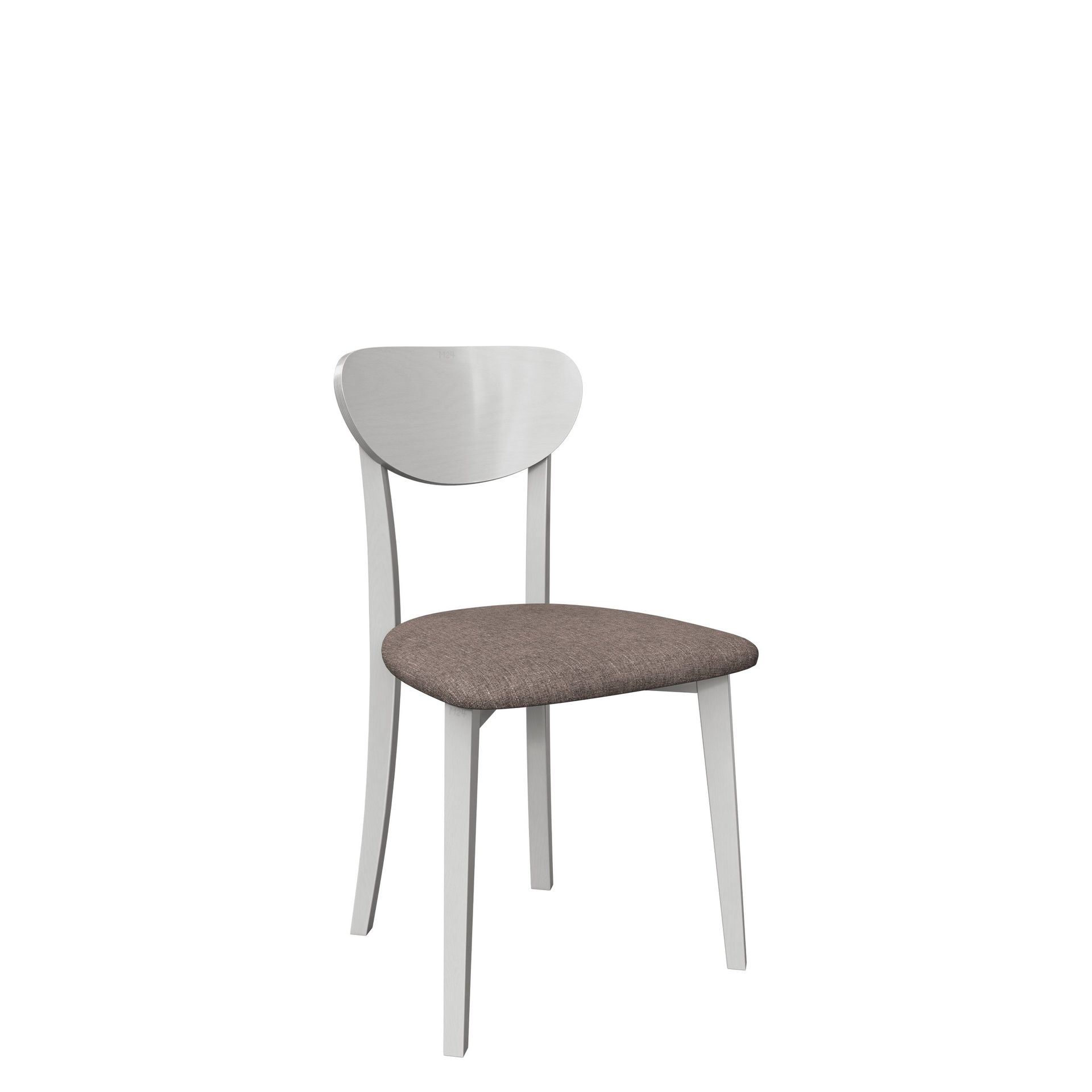 Esher spisestol - hvit, brun