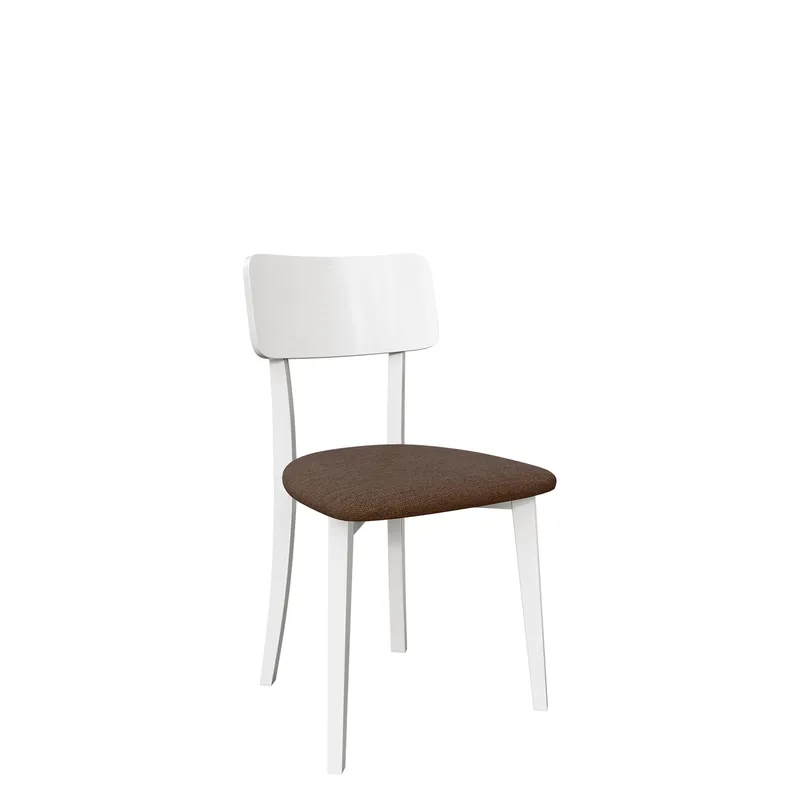 Esher spisestol - hvit, brun - Møbler - Stoler & lenestoler - Spisestuestoler & kjøkkenstoler