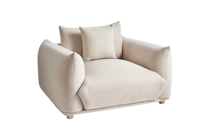 Fåtölj Beige, Brun