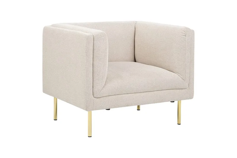 Fåtölj Beige, Guld, undefined