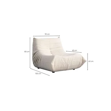 Feylorin Loungestol - Offwhite - Møbler - Stoler & lenestoler - Lenestoler