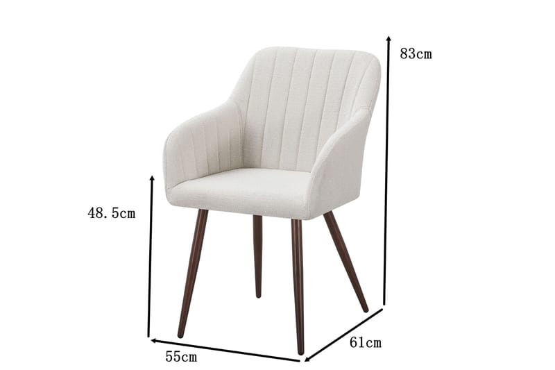 Filippa spisestol - Hvit - Møbler - Stoler & lenestoler - Spisestuestoler & kjøkkenstoler