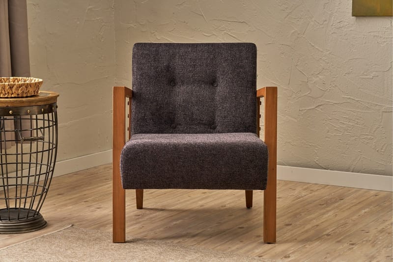 Finegard Lenestol - Antrasitt - Møbler - Stoler & lenestoler - Lenestoler