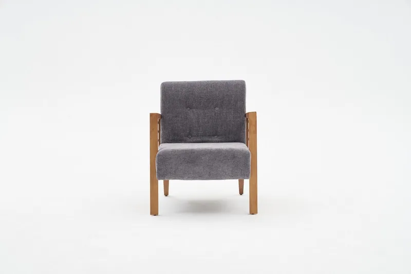 Finegard Lenestol - Grå - Møbler - Stoler & lenestoler - Lenestoler