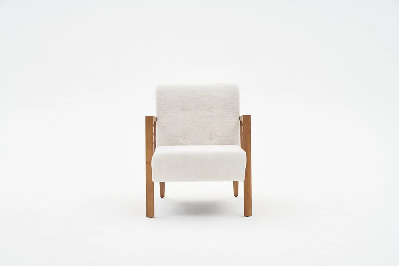 Finegard Lenestol - Krem - Møbler - Stoler & lenestoler - Lenestoler