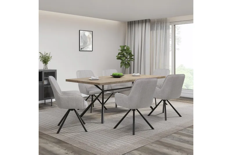 Flaurent Karmstol - Hvit - Møbler - Stoler & lenestoler - Spisestuestoler & kjøkkenstoler