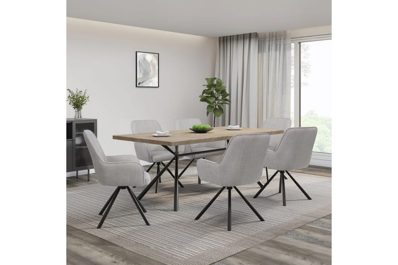 Flaurent Karmstol - Hvit - Møbler - Stoler & lenestoler - Spisestuestoler & kjøkkenstoler