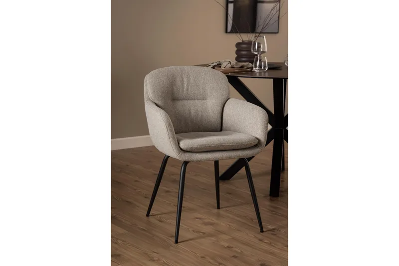 Frederika Lenestol - Beige - Møbler - Stoler & lenestoler - Spisestuestoler & kjøkkenstoler