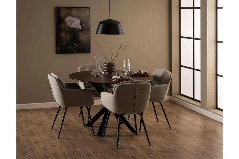 Frederika Lenestol - Beige - Møbler - Stoler & lenestoler - Spisestuestoler & kjøkkenstoler