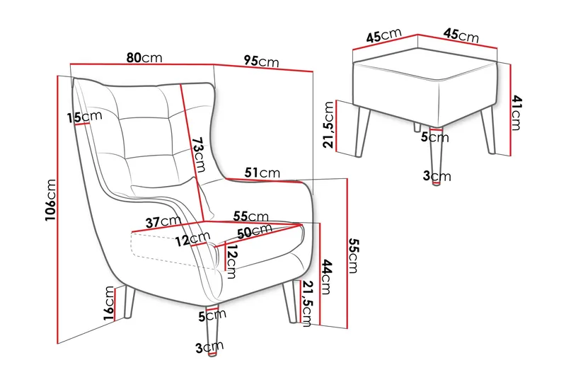 Gabi Lenestol - Beige - Møbler - Stoler & lenestoler - Lenestoler