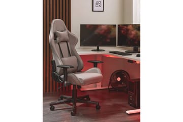 Gamingstol Warrior Beige/svart - Beige/svart - Møbler - Stoler & lenestoler - Kontorstol & skrivebordsstol