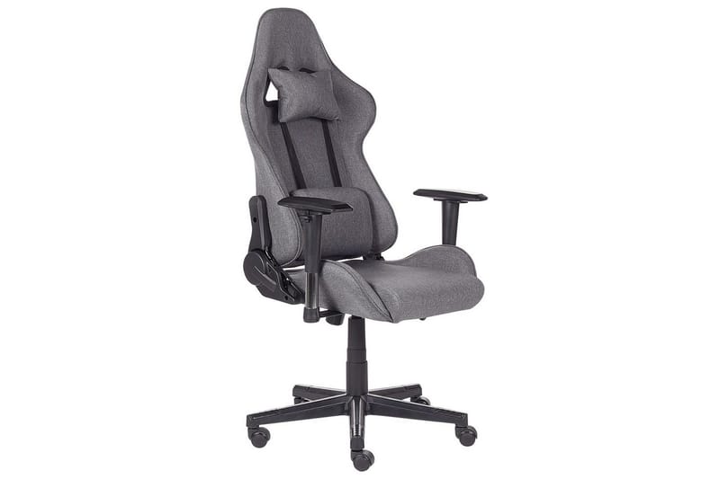 Gamingstol Warrior Grå/svart - Grå/svart - Møbler - Stoler & lenestoler - Kontorstol & skrivebordsstol