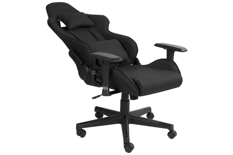 Gamingstol Warrior Svart - Svart - Møbler - Stoler & lenestoler - Kontorstol & skrivebordsstol
