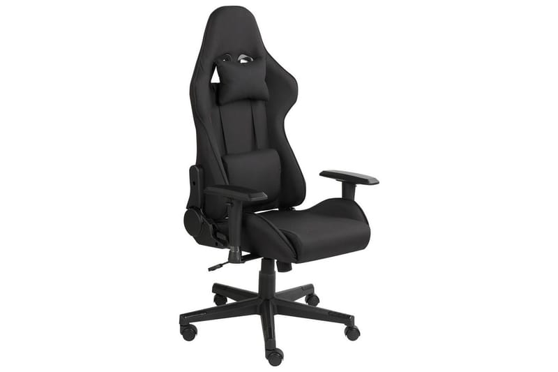 Gamingstol Warrior Svart - Svart - Møbler - Stoler & lenestoler - Kontorstol & skrivebordsstol