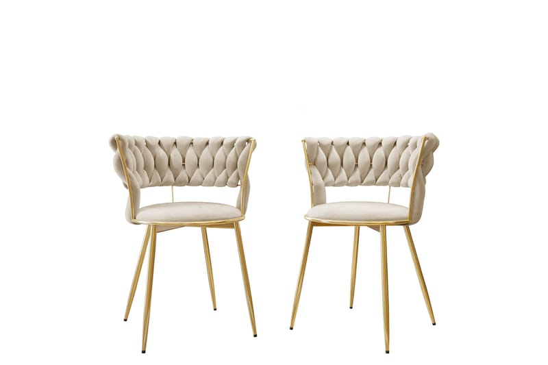Garrick Armstol - Beige - Møbler - Stoler & lenestoler - Spisestuestoler & kjøkkenstoler