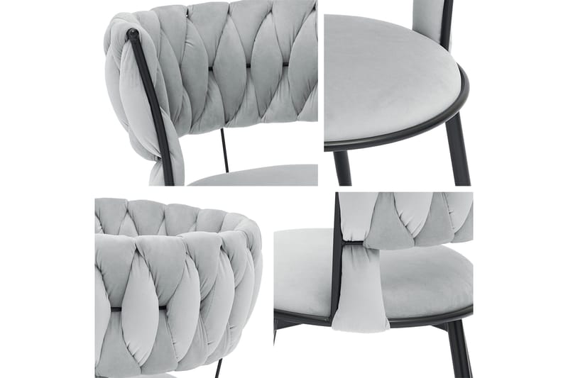 Garrick Armstol - Grå - Møbler - Stoler & lenestoler - Spisestuestoler & kjøkkenstoler