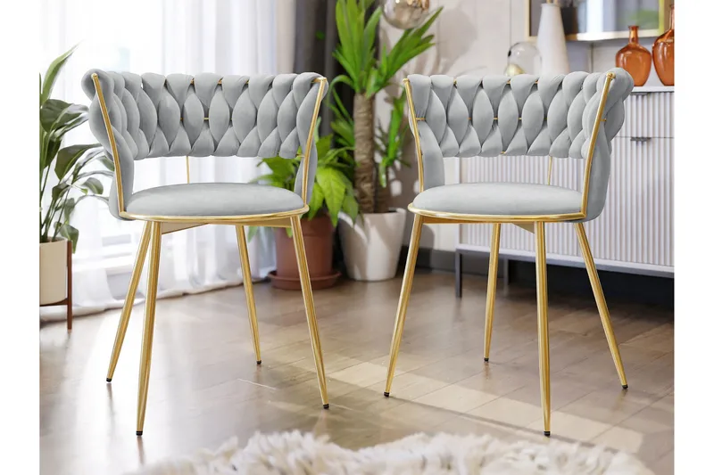 Garrick Armstol - Grå - Møbler - Stoler & lenestoler - Spisestuestoler & kjøkkenstoler