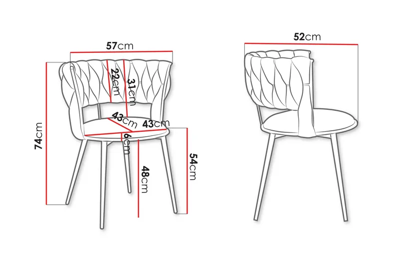 Garrick Armstol - Grå - Møbler - Stoler & lenestoler - Spisestuestoler & kjøkkenstoler