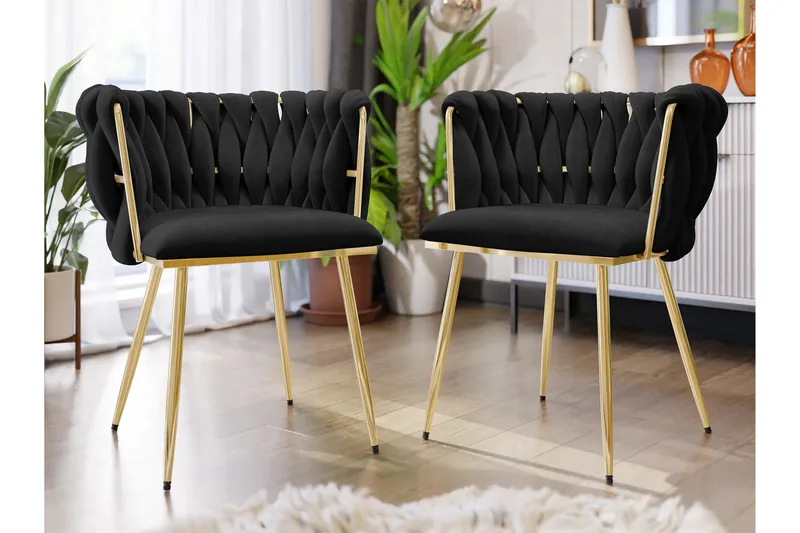 Garrick Armstol - Svart - Møbler - Stoler & lenestoler - Spisestuestoler & kjøkkenstoler