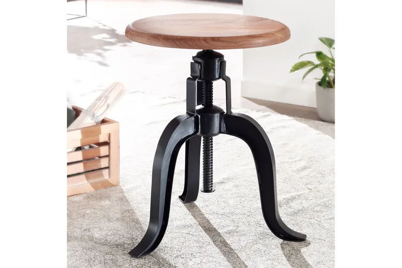 Goyala Krakk - Antrasitt/Brun - Møbler - Stoler & lenestoler - Krakk