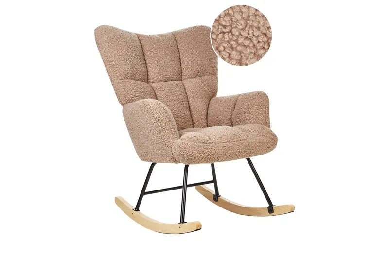 Gungfåtöljer Beige, Svart, Brun