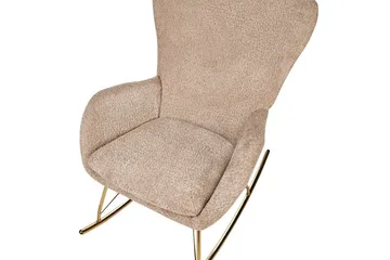 Gyngestol Anaset - Beige, gull - Møbler - Stoler & lenestoler - Lenestoler