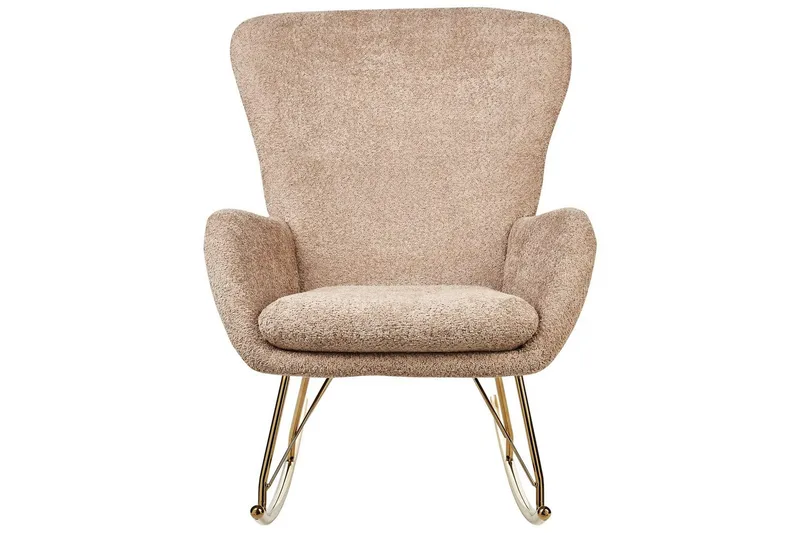 Gyngestol Anaset - Beige, gull - Møbler - Stoler & lenestoler - Lenestoler