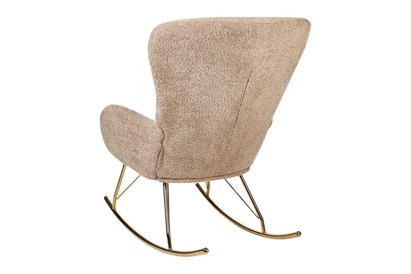 Gyngestol Anaset - Beige/gull - Møbler - Stoler & lenestoler - Lenestoler