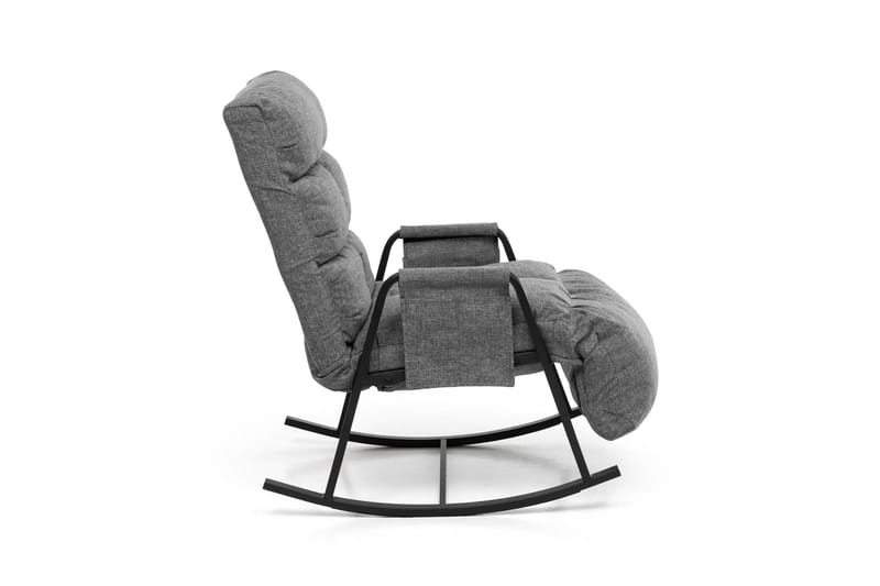 Gyngestol Atelier Del Sofa Lena Single (60 x 60 x 70 cm) Lysegrå - Lysegrå - Møbler - Stoler & lenestoler - Gyngestoler