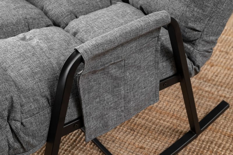 Gyngestol Atelier Del Sofa Lena Single (60 x 60 x 70 cm) Lysegrå - Lysegrå - Møbler - Stoler & lenestoler - Gyngestoler