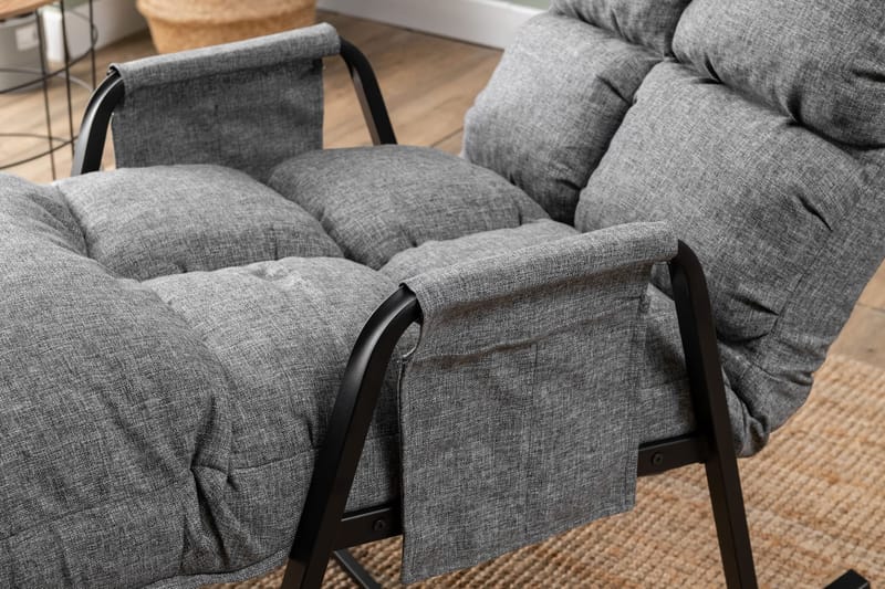 Gyngestol Atelier Del Sofa Lena Single (60 x 60 x 70 cm) Lysegrå - Lysegrå - Møbler - Stoler & lenestoler - Gyngestoler