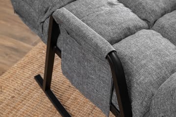Gyngestol Atelier Del Sofa Lena Single (60 x 60 x 70 cm) Lysegrå - Lysegrå - Møbler - Stoler & lenestoler - Gyngestoler