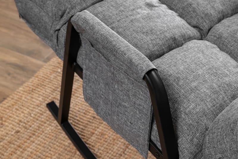 Gyngestol Atelier Del Sofa Lena Single (60 x 60 x 70 cm) Lysegrå - Lysegrå - Møbler - Stoler & lenestoler - Gyngestoler