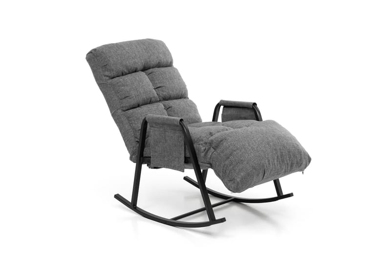 Gyngestol Atelier Del Sofa Lena Single (60 x 60 x 70 cm) Lysegrå - Lysegrå - Møbler - Stoler & lenestoler - Gyngestoler