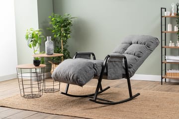 Gyngestol Atelier Del Sofa Lena Single (60 x 60 x 70 cm) Lysegrå - Lysegrå - Møbler - Stoler & lenestoler - Gyngestoler