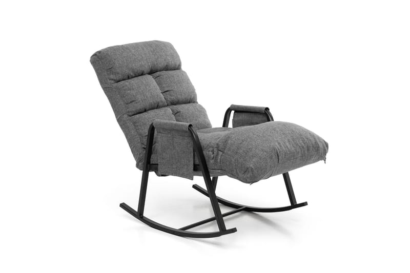 Gyngestol Atelier Del Sofa Lena Single (60 x 60 x 70 cm) Lysegrå - Lysegrå - Møbler - Stoler & lenestoler - Gyngestoler