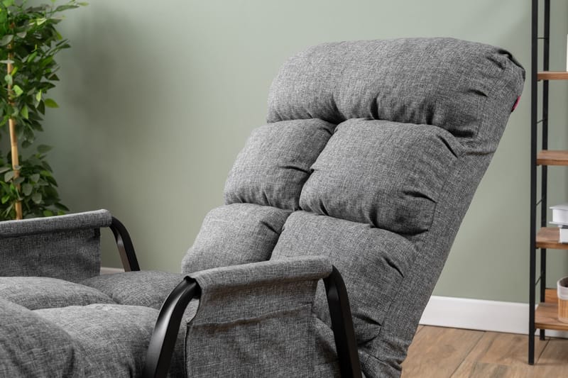 Gyngestol Atelier Del Sofa Lena Single (60 x 60 x 70 cm) Lysegrå - Lysegrå - Møbler - Stoler & lenestoler - Gyngestoler