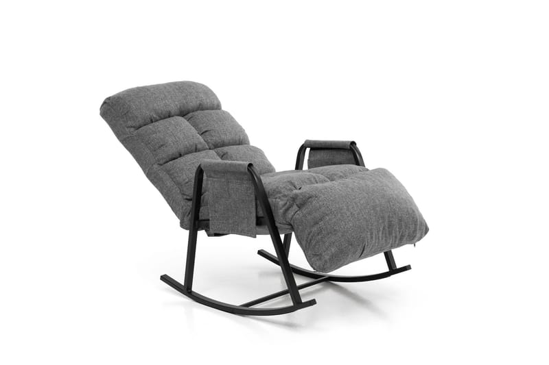Gyngestol Atelier Del Sofa Lena Single (60 x 60 x 70 cm) Lysegrå - Lysegrå - Møbler - Stoler & lenestoler - Gyngestoler