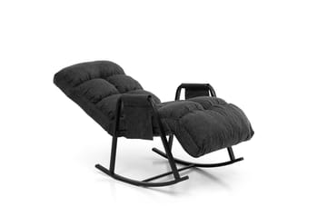 Gyngestol Atelier Del Sofa Lena Single (60 x 60 x 70 cm) Mørk grå - Mørkegrå - Møbler - Stoler & lenestoler - Gyngestoler