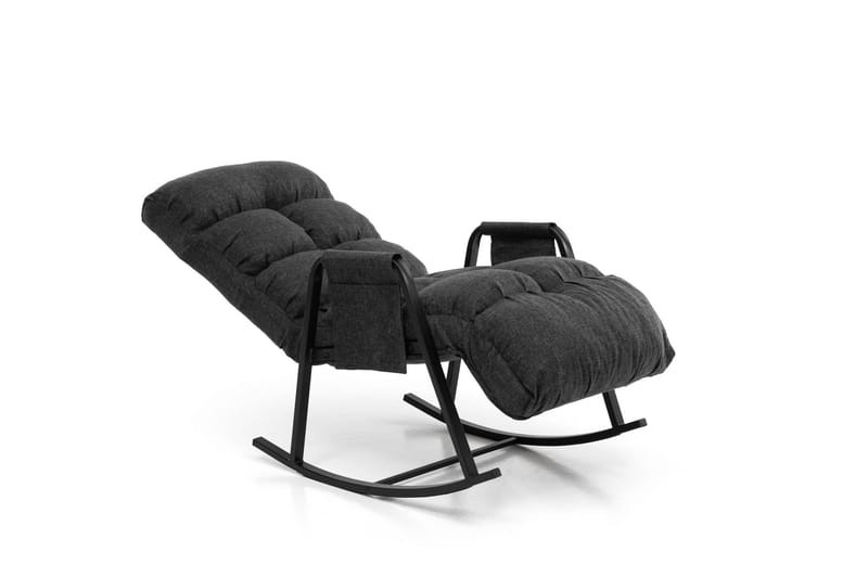 Gyngestol Atelier Del Sofa Lena Single (60 x 60 x 70 cm) Mørk grå - Mørkegrå - Møbler - Stoler & lenestoler - Gyngestoler