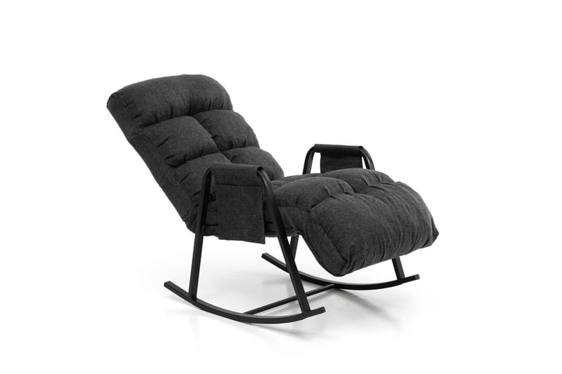 Gyngestol Atelier Del Sofa Lena Single (60 x 60 x 70 cm) Mørk grå - Mørkegrå - Møbler - Stoler & lenestoler - Gyngestoler